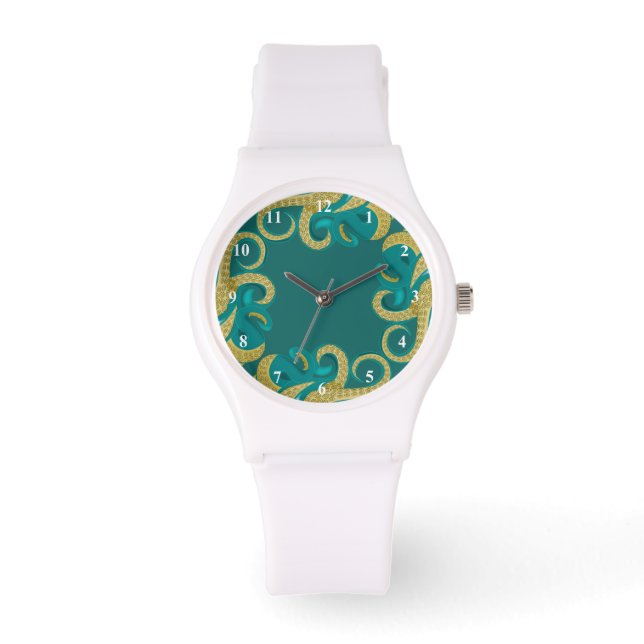 Octopus beobachtet modernes Design Armbanduhr (Vorderseite)