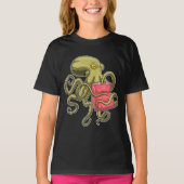 Octopus-Beutel mit Chips T-Shirt (Vorderseite)