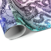 Octopus Blue Geschenkpapier (Rolleneckpunkt)