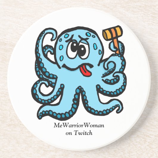 Octopus Bonk, MeWarriorFrau auf Twitch Getränkeuntersetzer (Vorne)