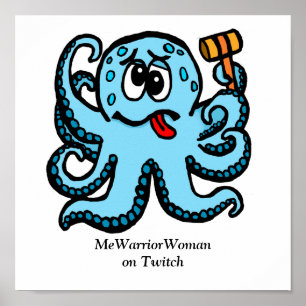 Octopus Bonk, MeWarriorFrau auf Twitch Poster
