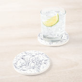 Octopus Bubble Drift Getränkeuntersetzer (Seite)