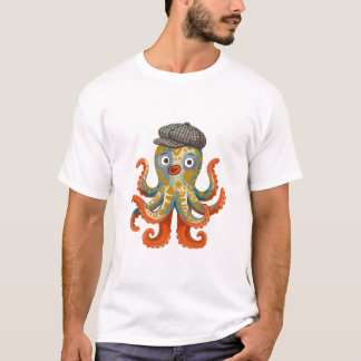 Octopus Cap Tee – Senffolk-Kunst-Shirt