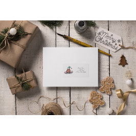 Octopus Christmas Joy, Brauch Adressaufkleber