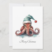Octopus Christmas Joy, Brauch Einladung (Vorderseite)