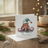 Octopus Christmas Joy, Brauch Feiertagskarte
