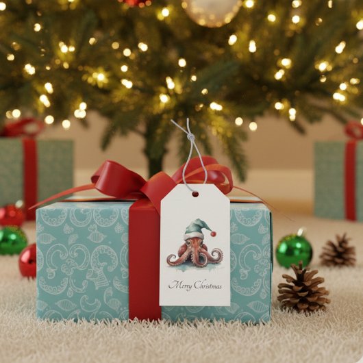 Octopus Christmas Joy, Brauch Geschenkanhänger