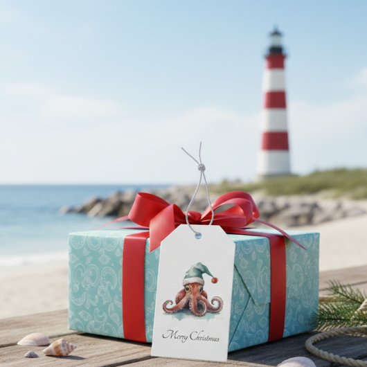 Octopus Christmas Joy, Brauch Geschenkanhänger