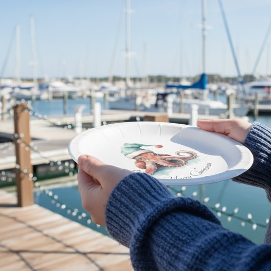 Octopus Christmas Joy, Brauch Pappteller