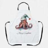 Octopus Christmas Joy, Brauch Schürze (Vorderseite)