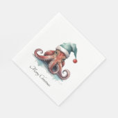Octopus Christmas Joy, Brauch Serviette (Ecke)