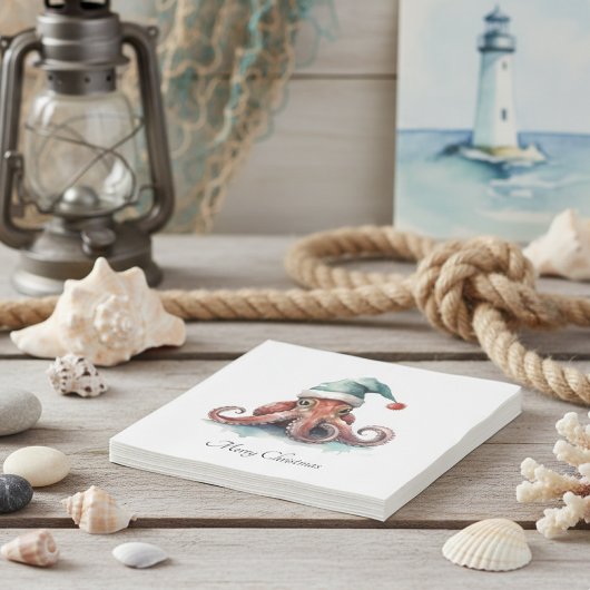 Octopus Christmas Joy, Brauch Serviette