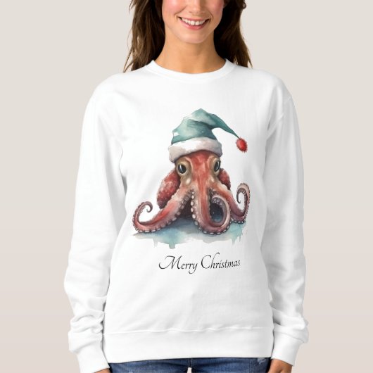 Octopus Christmas Joy, Brauch Sweatshirt (Vorderseite)