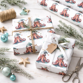 Octopus Christmas Joy Geschenkpapier