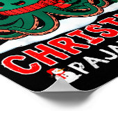 Octopus Christmas Pajama Xmas Santa Hat Octopus Lo Poster (Ecke)