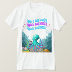 Octopus Coffee Lover - Coasta Morning T - Shirt De