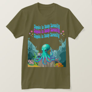 Octopus Coffee Lover - Coasta Morning T - Shirt De