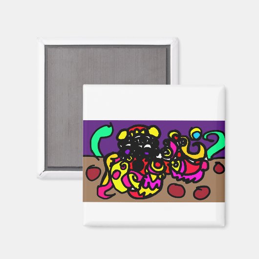 Octopus   cool style magnet (Vorderseite/Rückseite)