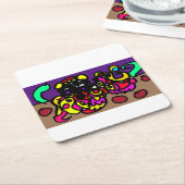 Octopus cool style rechteckiger pappuntersetzer (angewinkelt)