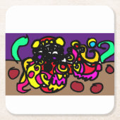 Octopus   cool style rechteckiger pappuntersetzer (Vorderseite)
