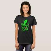 Octopus Cube Speed Cubing Math Puzzle Cuber Womens T-Shirt (Vorne ganz)