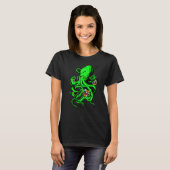 Octopus Cube Speed Cubing Math Puzzle Cuber Womens T-Shirt (Vorne ganz)