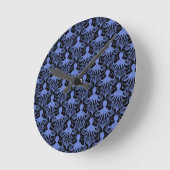 Octopus (dark background) runde wanduhr (Winkel)