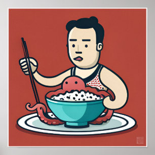 Octopus Delights - Art Print Poster