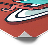 Octopus Delights - Art Print Poster (Ecke)