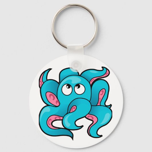 Octopus Design Schlüsselanhänger (Vorderseite)