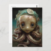 Octopus Doll Postkarte (Vorne/Hinten)