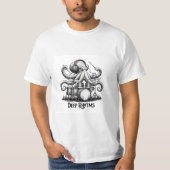 Octopus Drummer Deep Rhythms T-Shirt (Vorderseite)