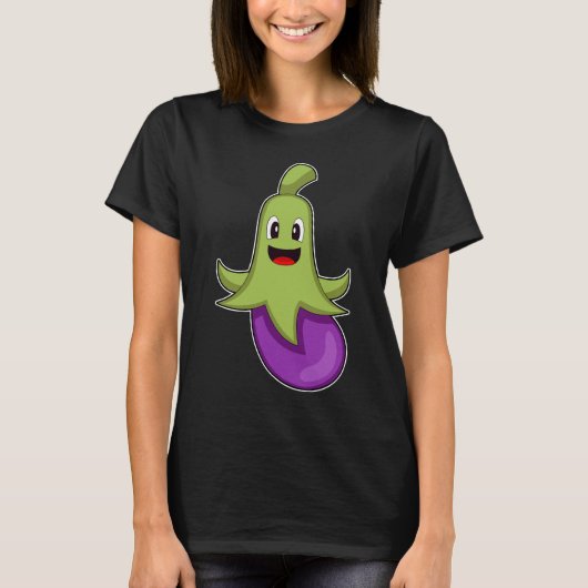 Octopus Eggpflanze T-Shirt (Vorderseite)