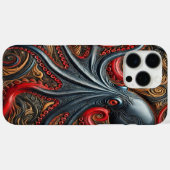 Octopus Elegance: Lebhaftes Design Case-Mate iPhone Hülle (Rückseite (Horizontal))