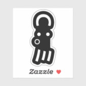 Octopus Emoticon Japanisch Kaomoji Aufkleber (Blatt)