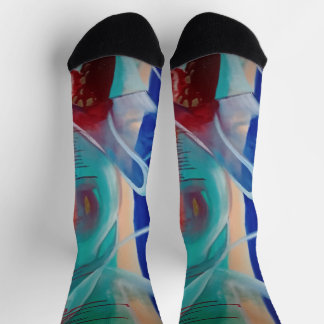 Octopus Finds A Hat Crew Socks Socken