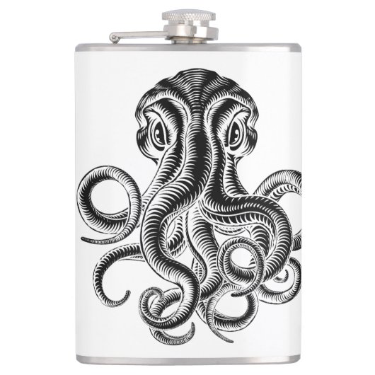 Octopus Flask Flachmann (Vorderseite)