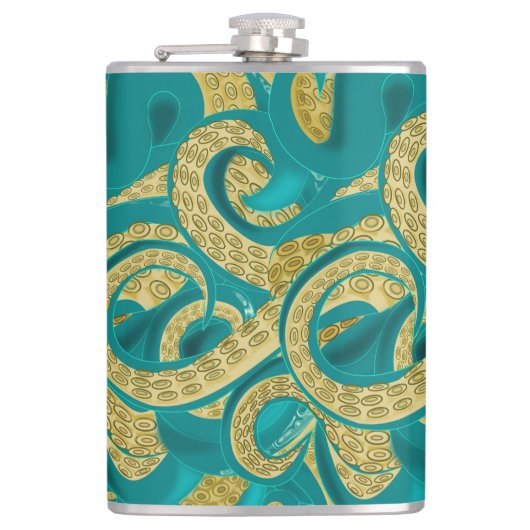 Octopus Flask Flachmann (Vorderseite)