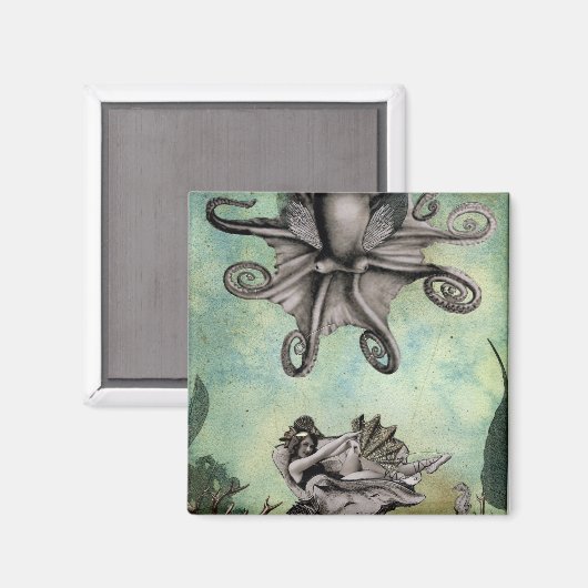 Octopus Float Magnet (Vorderseite/Rückseite)