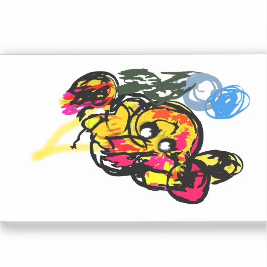 Octopus fun aufkleber (Vorderseite)