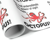 Octopus Funny Geschenkpapier (Rolleneckpunkt)