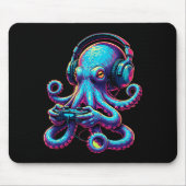 Octopus Gaming Animal Video Games Funny Octopus  Mousepad (Vorne)