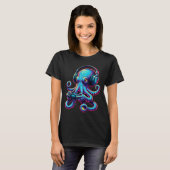 Octopus Gaming Animal Video Games Funny Octopus  T-Shirt (Vorne ganz)
