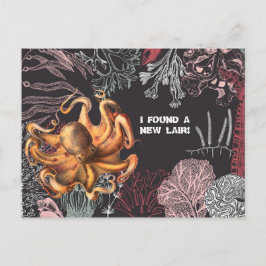 Octopus Garden Adresswechsel Postkarte