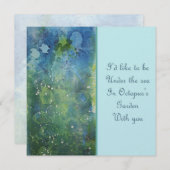 Octopus Garden Einladung (Vorne/Hinten)