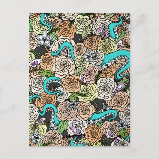 Octopus Garden Post Card Postkarte (Vorderseite)