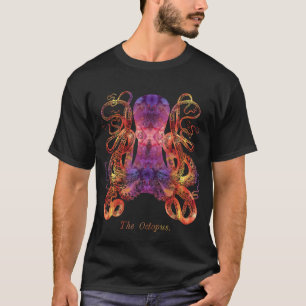 Octopus-Gefärbte Krawatte - farbiges Vintages Lil T-Shirt