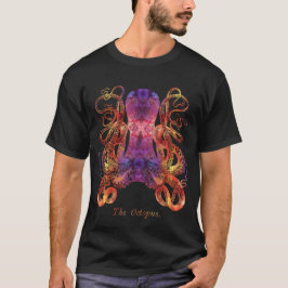 Octopus-Gefärbte Krawatte - farbiges Vintages Lila T-Shirt