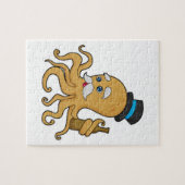 Octopus Gentleman Hat Puzzle (Horizontal)