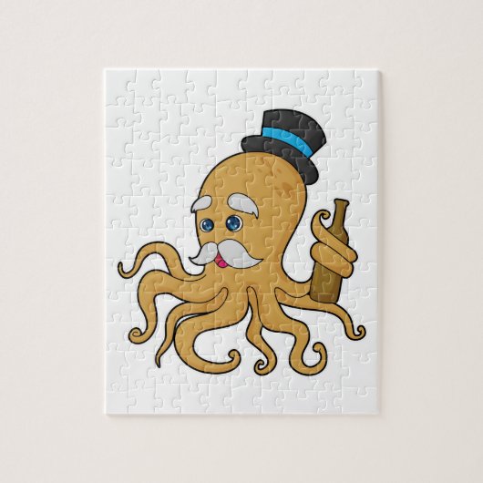 Octopus Gentleman Hat Puzzle (Vertikal)